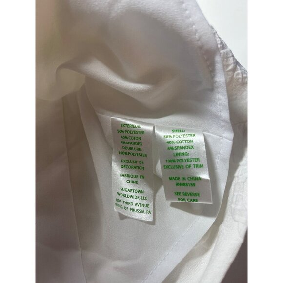 Lilly Pulitzer Keali Stretch Shift Dress Size 00 Resort White Pineapple Jacquard - Picture 8 of 10